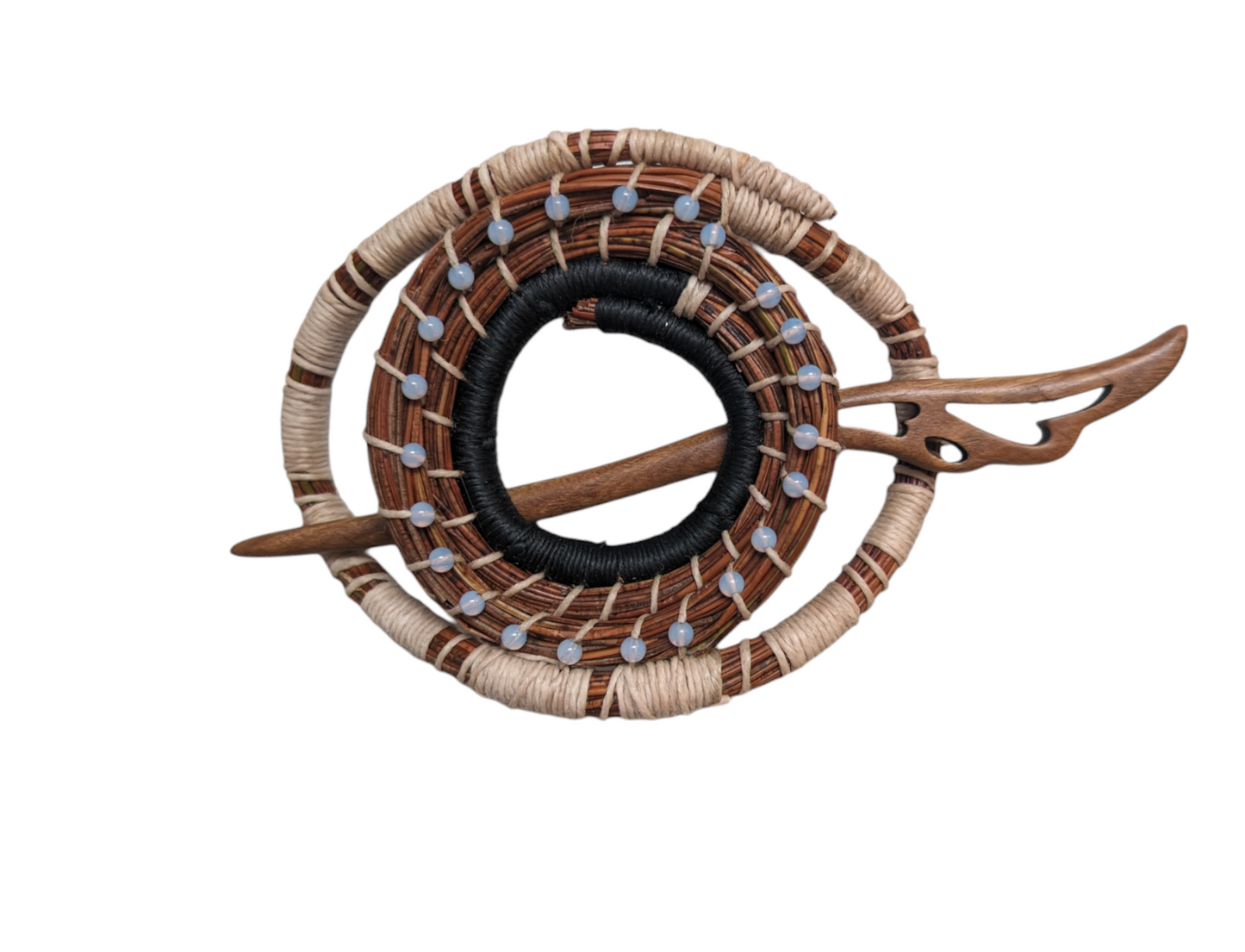 Eowyn -SOLD OUT - MESSAGE FOR THIS STYLE - Pine Needle Hair Basket W/Pin