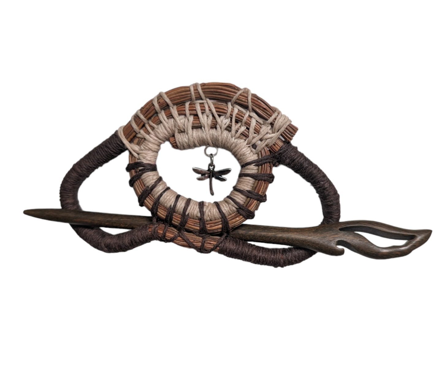 Eleanor -SOLD OUT - MESSAGE FOR THIS STYLE- Pine Needle Hair Basket W/Pin
