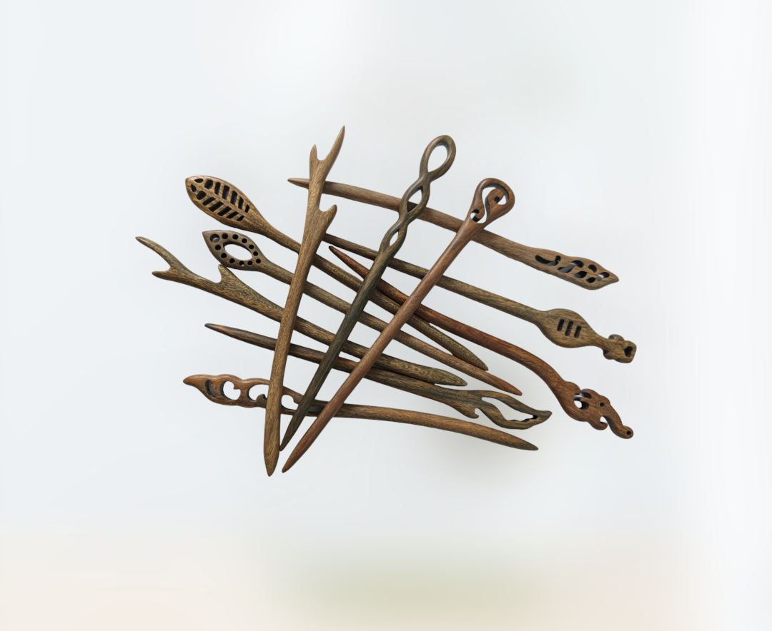 Wooden Hair Pins